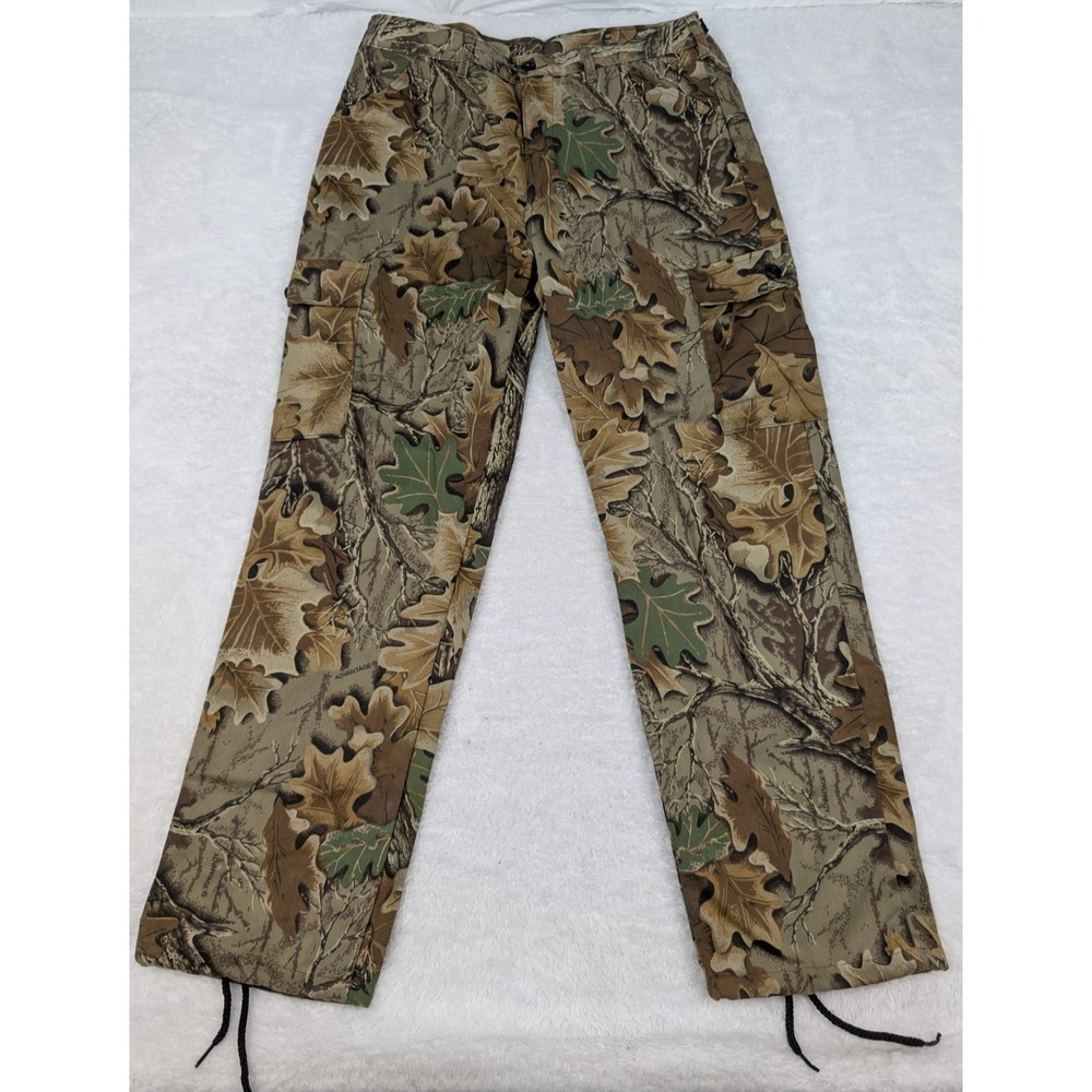 Vintage Liberty Camo Pants Men's L 34x32 Made USA Adjustable Waist & Ankles